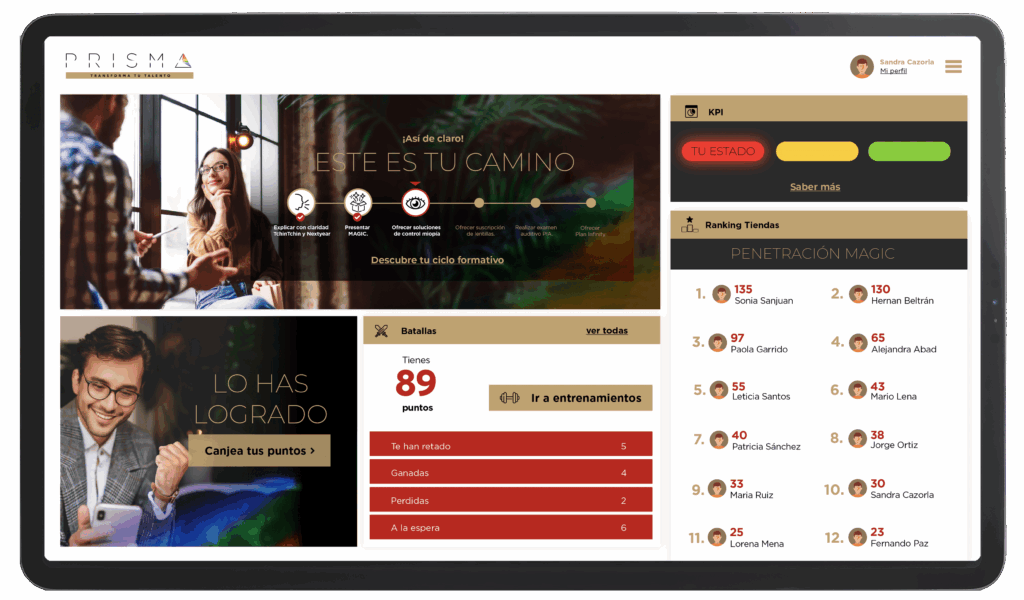 Plataforma de incentivos y engagement