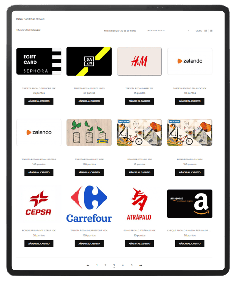 Motiva a tu equipo con tarjetas de regalo